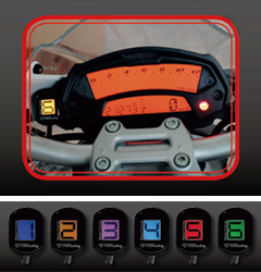 PZRacing(ピーゼットレーシング)GT3000 GEARTONIC(ギアトロニック)はギアポジション表示のみのシンプルタイプ