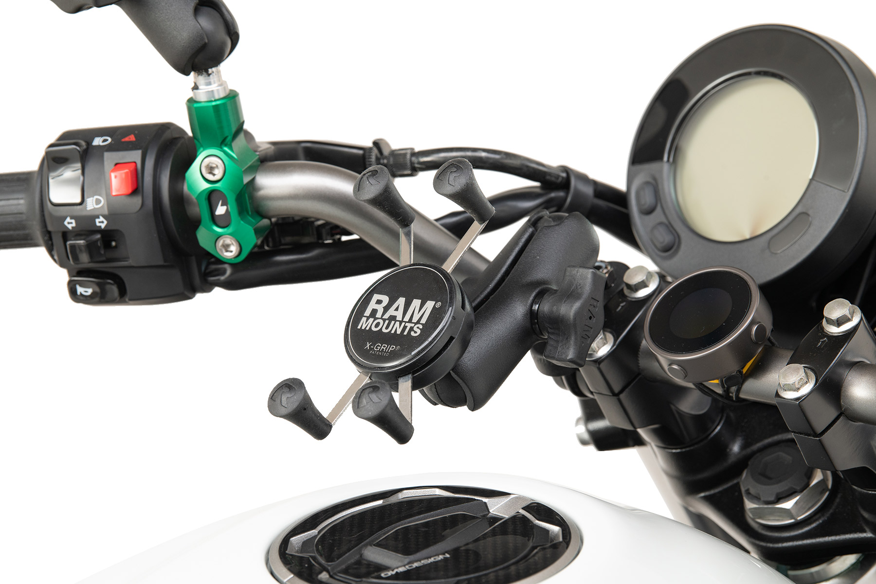 RAM MOUNTS Xグリップ(S)&U字クランプベースセット(標準アーム) φ12.7-31.75mm対応 1インチボール RAM-B-149Z-UN7U