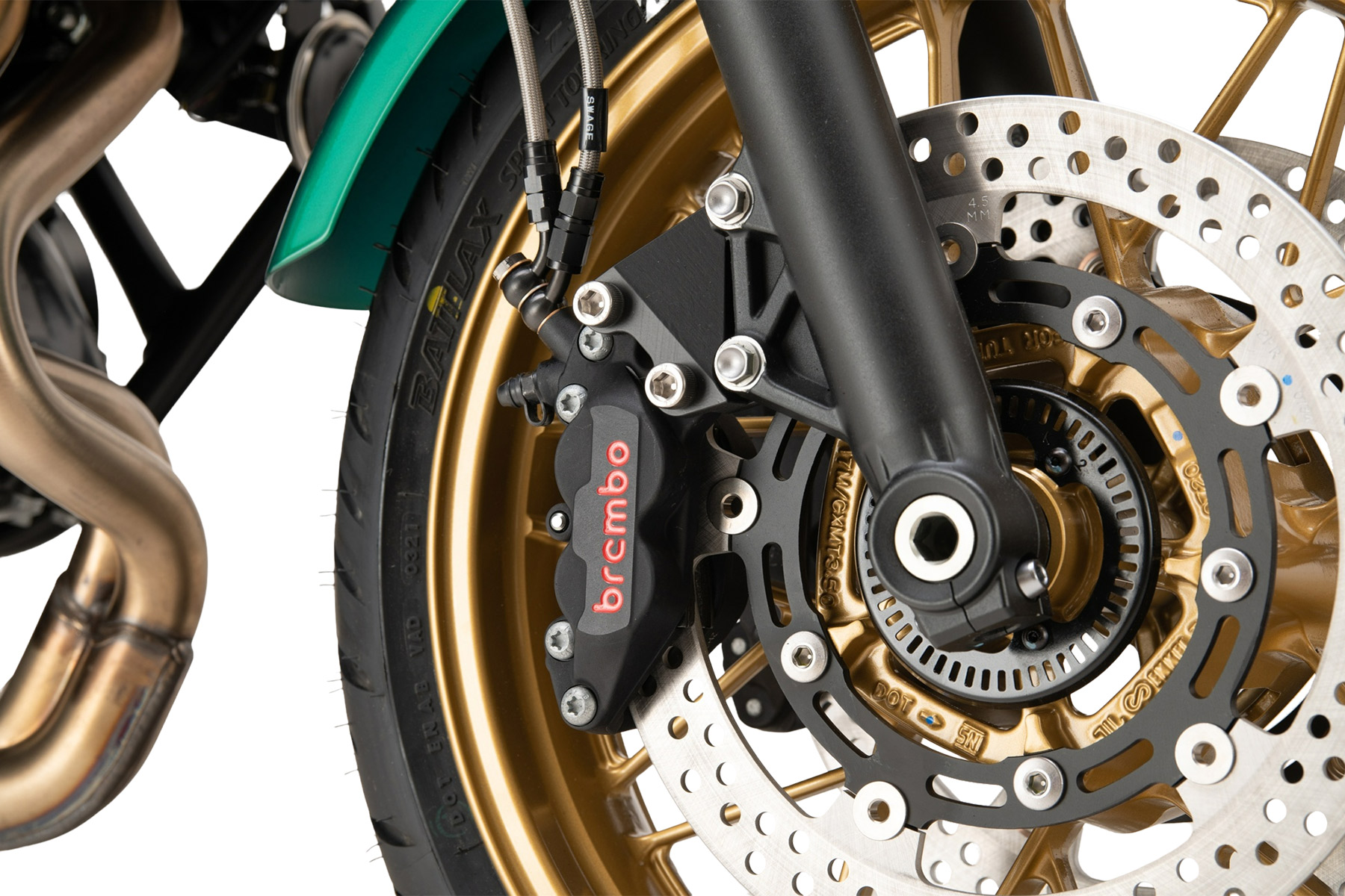 BREMBO P4-40C アキシャル 4P キャリパー ブラックアルマイト レッドロゴ 右 φ30/34 取付ピッチ:40mm