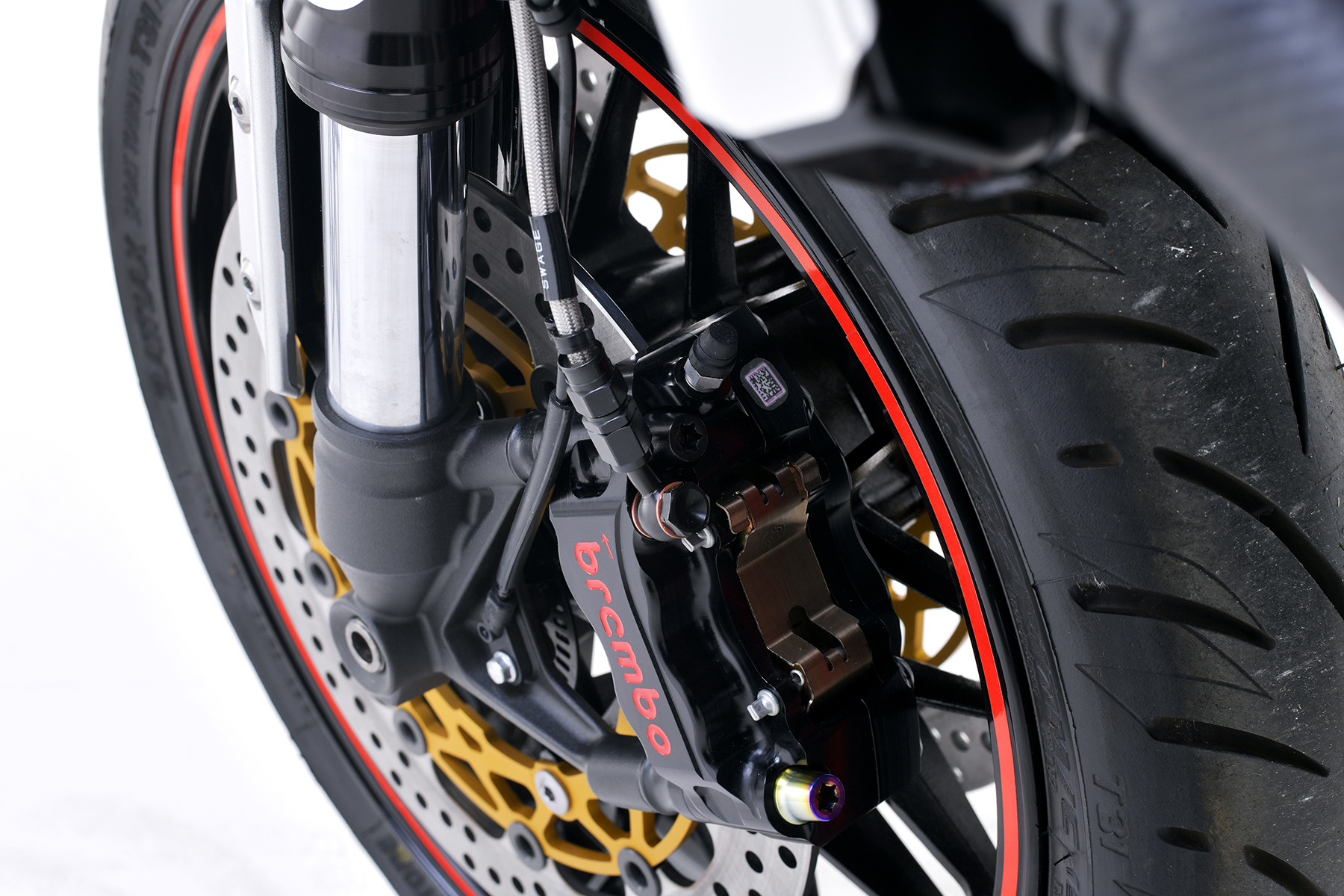ステンレスキャリパーマウントボルト テーパーキャップ M10×P1.25 ヘクサロビュラ ブラック