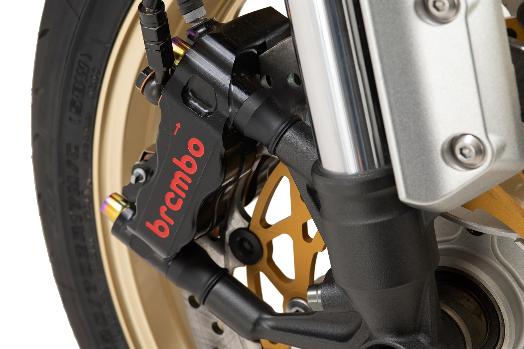 PLOT×BREMBO オフセットカラーマウントボルトセットテーパーキャップ チタン色 φ320オーバーサイズディスク用