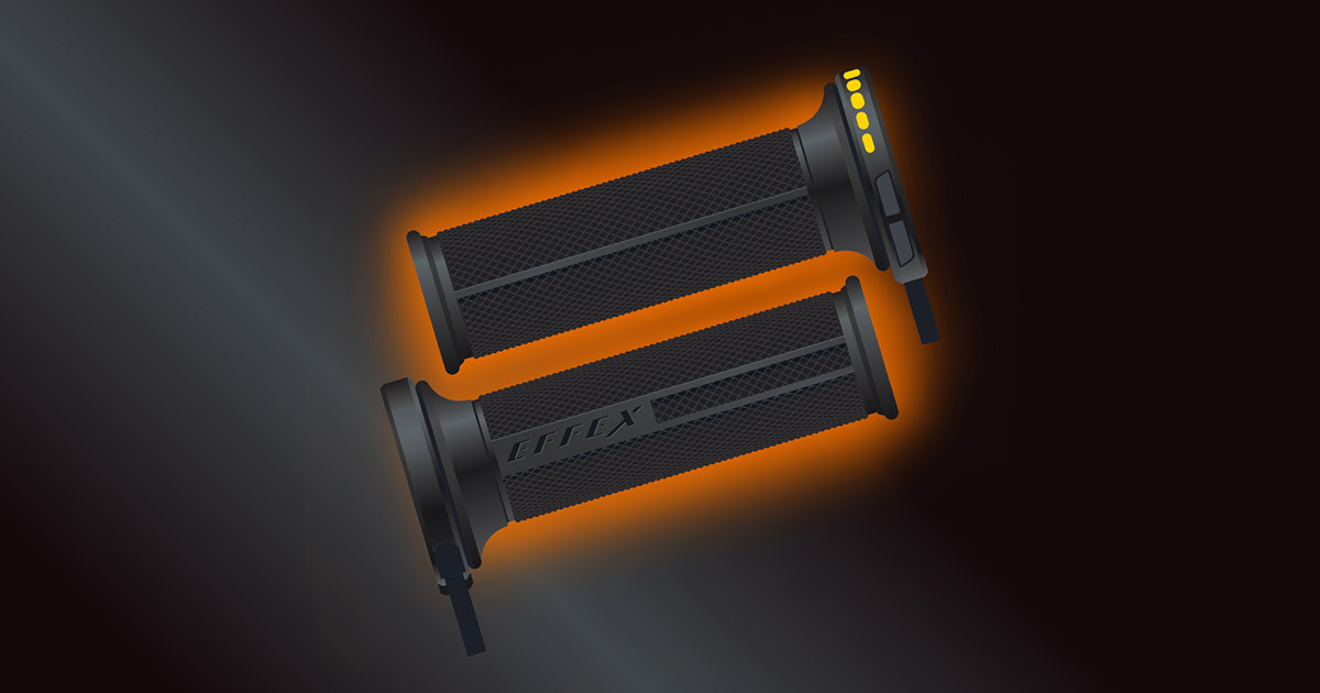 EFFEX GRIP HEATER｜5段階の温度調節が可能なオートバイ用グリップ