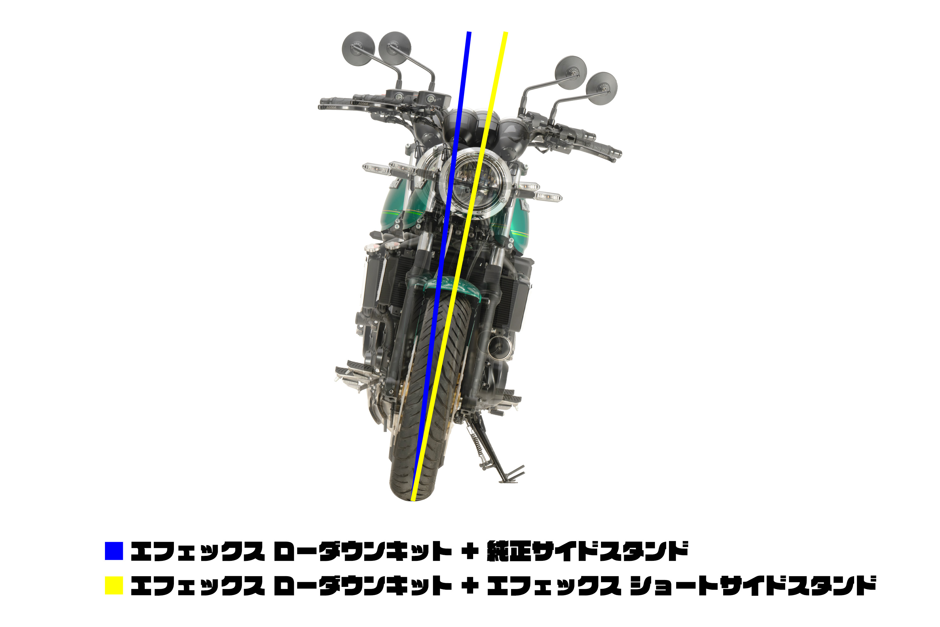 EFFEX LOW DOWN KIT｜エフェックス ローダウンキット｜足つき改善